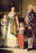Portrat der Familie Karls IV Francisco de Goya
